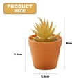 thumbnail image 2 of 4 Uds. De suculentas de simulación, bonsái, adornos creativos, plantas artificiales doradas, decoración interior, 2 of 5
