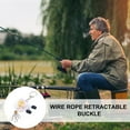 thumbnail image 2 of Quick Buckle Keychain Fishing Reel Keychain Fishing Accessories Telescopic Buckle Buckle Retractable Wire Rope, 2 of 8