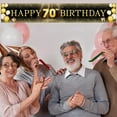 thumbnail image 4 of Black & Gold 18-60th Birthday Banner Decorations - Extra Large 118"x20" Reusable Yard Sign for Men & Women, Over The Hill Party Decor Indoor Outdoor, Diamond Jubilee Celebration, 4 of 10