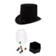 thumbnail image 1 of Sombrero de mago jinwen de Halloween Color Negro, 1 of 8