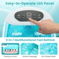 thumbnail image 5 of Gymax Foot Spa Massager Foot Bath Soak Tub with Heat Bubble Massage Beads Lake Blue, 5 of 10