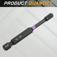 thumbnail image 3 of Uxcell T30 Torx Impact Screwdriver Bit 1/4" Hex Shank 3" Long Magnetic No Hole, 3 of 7