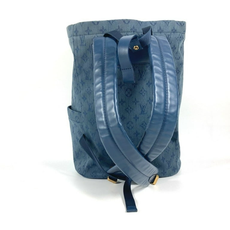 Pre-Owned LOUIS VUITTON M44617 Monogram Denim Chalk Backpack Bag