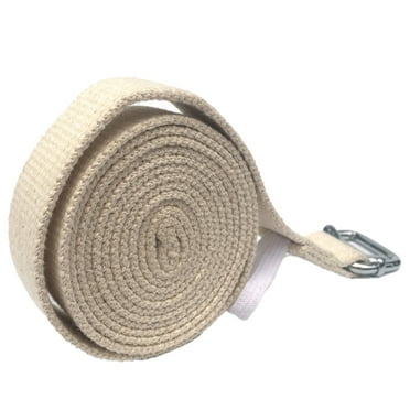 Yoga Strap w/Adjustable - Durable Polyester Cotton Exercise Straps for Stretching, General Fitness, Flexibility and Physical Therapy