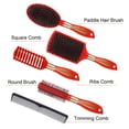 thumbnail image 2 of Abaima 5 Pieces Hair Brush Comb Set Detangling Paddle Brush Round Hair Tail Comb Wet Dry Brush for Women Men Hair Styling, 2 of 8