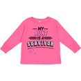 thumbnail image 3 of Inktastic My Aunt is a Survivor Breast Cancer Awareness Boys or Girls Long Sleeve Toddler T-Shirt, 3 of 5