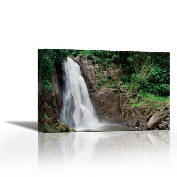 Haew Narok Falls, upper section, Khao Yai National Park, Thailand - Contemporary Fine Art Giclee on Canvas Gallery Wrap - wall décor - Art painting - 30 x 20 Inch - Ready to Hang