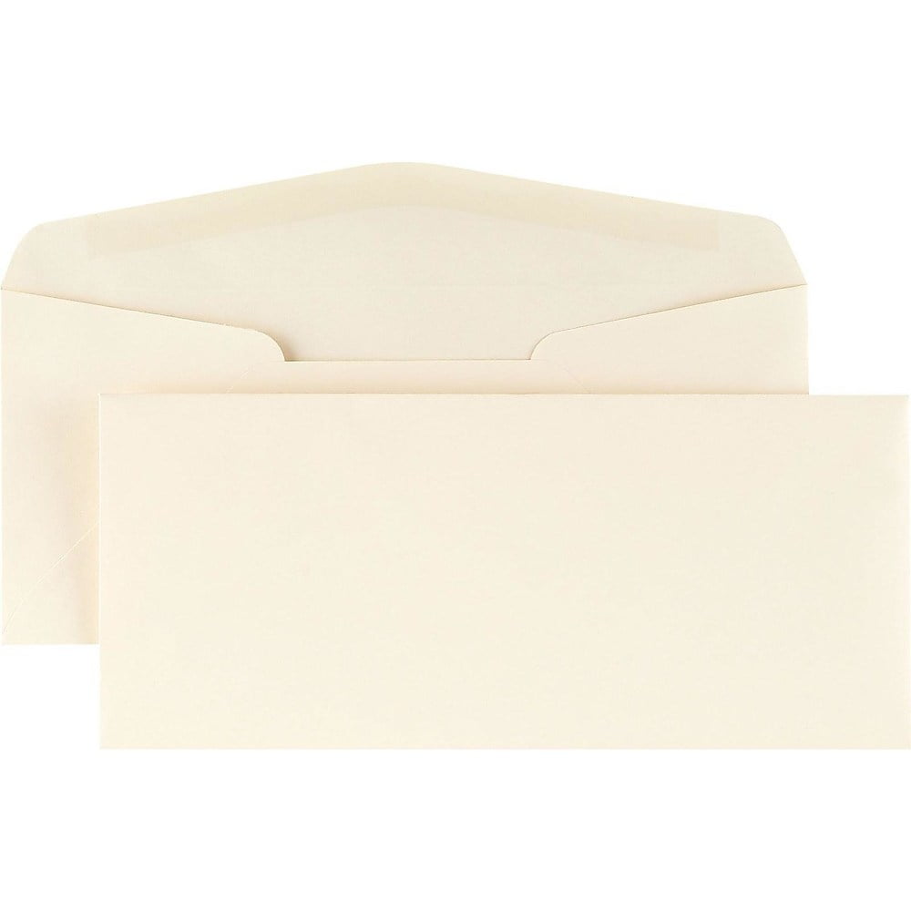 Staples 10 Premium DiagSeam Gummed Envelopes 41/8" x 91/2" Ivory
