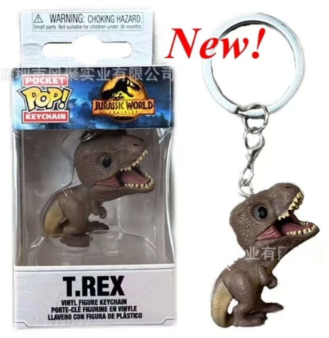 FUNKO POP Keychain Jurassic World Action Figure Blue Velociraptor