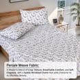 thumbnail image 3 of RUVANTI 100% Cotton Sheets – Twin Size Percale Bedding, Cooling & Breathable Floral Design, Durable with a Crisp, Soft & Comfortable Feel, 16" Deep Pocket, 3-Piece Set, Heritage, 3 of 8