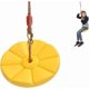 thumbnail image 1 of Columpio en forma de disco con cuerda, columpio redondo para niños, columpio al aire libre, columpio para árbol de jardín, amarillo, 1 of 5