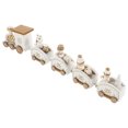 thumbnail image 1 of Homoyoyo 1 Set Wooden Train Toy 9.3X1.8X1 In Home Decoration Christmas Desktop Decor For Family, 1 of 7