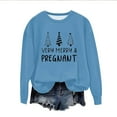 thumbnail image 2 of EGNMCR Chandail en Molleton de Noël Col Rond Imprimé Ample Manches Longues Sans Capuche, 2 of 4