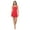 Red, variant on Women's Sleeveless Midi Cocktail Dress, Spaghetti Strap Sundress Flare Sexy Going Out Party, Spring Summer 2024(Red Large Size)
