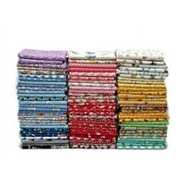 Field's Fabrics 10" Cotton Floral Depression Era Sewing & Craft Fabric 10 Piece Pre-cut, Assorted