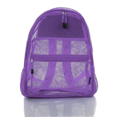 Clear Mesh Backpack For Kids Men Women Transparent/See