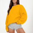thumbnail image 2 of Fgnfyis Women's Sweatshirt Hoodless Cozy Pullover Classic Fit Soft Interior Long Sleeve Everyday Wear Womens Crewneck Sweatshirt, 2 of 6