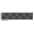 thumbnail image 2 of Ambesonne Abstract Geometry Fabric by the Yard Upholstery, Ethnic Circle Dot, 3 Yards, Grey Pale Vermilion, 2 of 4