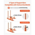 thumbnail image 5 of Steel Power Sled - Heavy Duty Strength Training & Speed Sled for Athletic Fitness, Workout Exercise Equipment with Handle, Fits 1/2" Weight Plates, Orange, 5 of 11