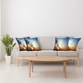 thumbnail image 4 of Ambesonne Orange Throw Pillow Cover 4 Pack, Sunbeams in Sky Scenery, 24", Orange Blue, 4 of 7