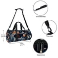 thumbnail image 5 of Christmas Gym Bag with Shoe Bag, Luggage Bag, Large Capacity Swim Bag for Sports. Size 17.7 Inches with Interior Zipper Pocket., 5 of 6