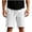White, variant on Besolor Mens Shorts Summer Casual Breathable Drawstring Elastic Waist Casual Workout Shorts with Pockets(X-Large,White)