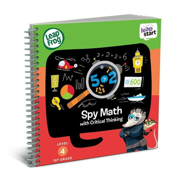 Libro de actividades LeapFrog LeapStart 1st Grade Spy Math de 5 a 7 años