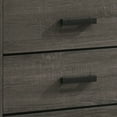 thumbnail image 3 of Benjara Lola 46 Inch Tall Dresser Chest, 4 Drawers, Metal Bar Handles, Dark Gray, 3 of 6
