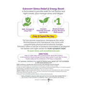 Estroven Menopause Relief Stress Relief & Energy Boost Daily Supplement, Support for Menopausal Anxiety, Low Energy, Mood Swings, 28 Count