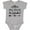 AC-Heather Grey, variant on Godmother Proposal Boys or Girls Baby Bodysuit