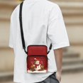 thumbnail image 3 of FUIALDOLG Crossbody Bag Christmas Snowman Art Portable Crossbody Bags for Hiking, Polyester Lightweight Crossbody Purse, 3 of 8