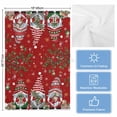 thumbnail image 5 of Red Gnomes Christmas 1 Pack Kitchen Towel, Water Absorbent Dish Towel, Xmas Ball Gifts Snowflake Decorative Hand Towels - Quick Drying Cloth for Cooking Baking, 18x28 Inch, 5 of 8