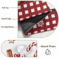 thumbnail image 6 of Christmas Entryway Rug 2'x3'&nbsp; Non Slip Front Door Mats, Winter Ice Cream Sugar Pine Needle Red Plaid Entrance Rugs Indoor Outdoor Carpet, Washable Floor Mats Small Area Rug for Bedroom Kitchen, 6 of 8