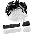 thumbnail image 1 of 100Pcs Plastic Badge Strap Clip Carabiner Keychain Key Chain Connector Plastic Keychain Clip for Card Holder Lanyards Key Rings ID Badge Holder Strap, 1 of 9