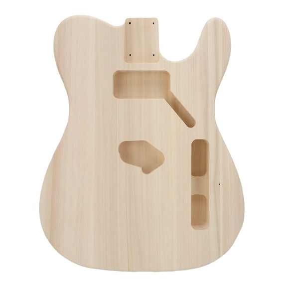 Wooden Guitar Body, Accurate Design Unfinished Guitar Body Fine Craftsmanship Long Lasting Use  For Creating Electric Guitars