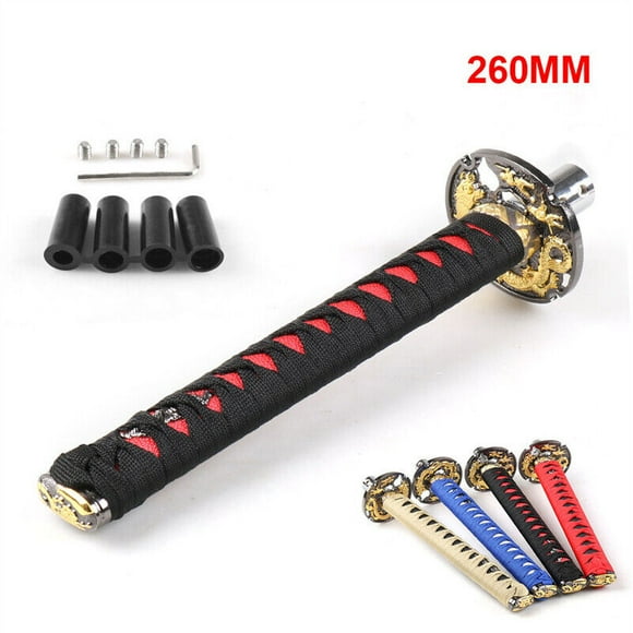 26mm Katana Samurai Sword Shift Knob Shifter 200mm With Adapters Gear Shift knob