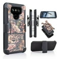 thumbnail image 2 of For 5.7" LG G6 Hybrid Holster Built-In Kickstand Belt Clip 3-layer Protections Shockproof Resistant Heavy Duty Rugged Defender Dual Layers Armor Impact Bumper Protective Phone Case [Huntingcamo], 2 of 4
