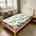 thumbnail image 1 of EGNMCR Fitted Sheet Comfortable Cool Fitted Sheets With Floral Patterns Mattress Protective Cover Easily To Clean And Maintain Double Bed Or Singles Bed Sheets polyester Fitted sheet, 1 of 6