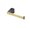 Brushed Brass / Matte Black, variant on Gatco 5653 A-Line Euro Toilet Paper Holder, Chrome