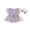 Purple, variant on Baby Toddler Girls Rompers Dress 3 6 12 18 24 Months Round Neck Daisy Print Mesh Skirt Hem Infant Bodysuits Jumpsuits with Headband