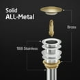 thumbnail image 6 of KES Bathroom Sink Drain Gold Pop Up Drain Stopper Without Overflow, Brushed Brass, 6 of 10