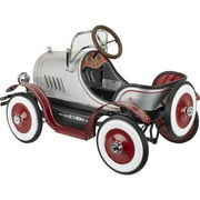 Blue Diamond Classics Model A Roadster Pedal Car, Silver/Red