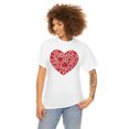 thumbnail image 1 of Familyloveshop LLC Women's Red Heart Love Shirt, Valentine's Day Graphic T-Shirt, Glitter Heart Sweatshirt, Valentine's Day Mommy, Sparkling Heart Shirt, 1 of 9