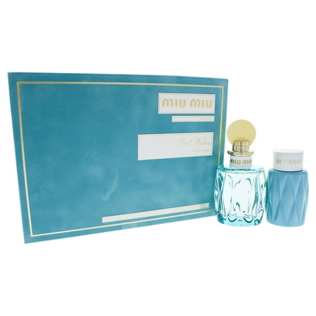 Two Edp Spray - Leau Bleue by Miu Miu for Women - 2 Pc Gift Set 3.4oz EDP Spray, 3.4oz Body Lotion