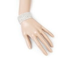 thumbnail image 3 of Brazalete elástico Sunnimix Rhinestone 8 filas para Boda nupcial, 3 of 8