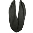 thumbnail image 3 of Wrapables® Winter Warm Knitted Infinity Scarf and Beanie Hat Set, Dark Gray, 3 of 4