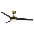 thumbnail image 4 of WAC Mod 54" Soft Brass/Matte Black Integrated LED Smart Ceiling Fan with Remote Control, 4 of 12