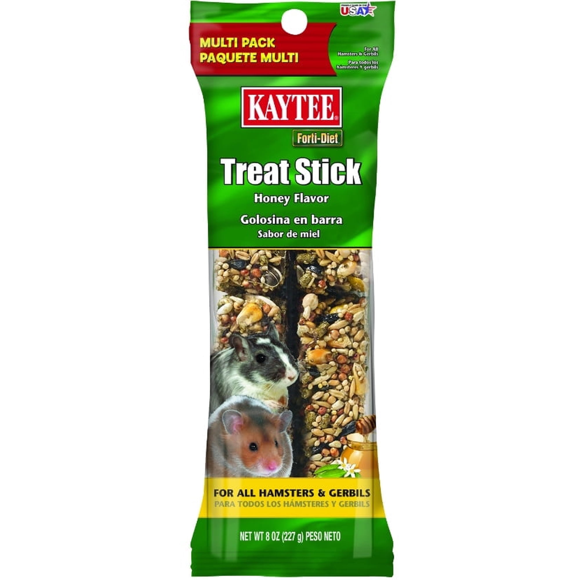 Kaytee Forti Diet Honey Treat Sticks for Gerbils and Hamsters [New Small Pet Supplies, Small Pet Hamster and Gerbil Treats, Kaytee, Small Pet Supplies] 8 oz