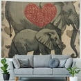 thumbnail image 4 of Orinice Elephants Heart Intricate Detail Tapestry Wall Hanging Unique Style for Home Wall Decor Art Living Room Bedroom Apartment Farmhouse Dorm, Father's Day Gift 60x50inch, 4 of 6