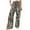 #191-Black, variant on Roncen Women's Printed High Waist Straight Leg Trousers - Casual Loose Fit Elastic Waist Pants with Pockets
